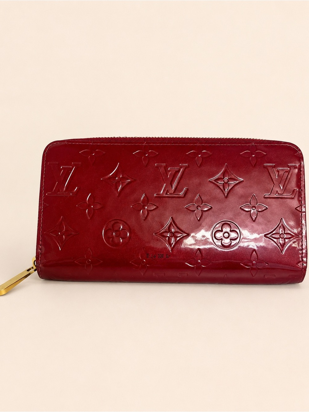 Louis Vuitton Monogram Vernis Zippy Wallet Red w/ Box - Picture 3 of 15